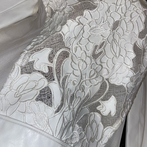 Real guess lace/leather coat - Picture 4 of 5